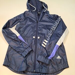 Adidas Blue Windbreaker in Size XS